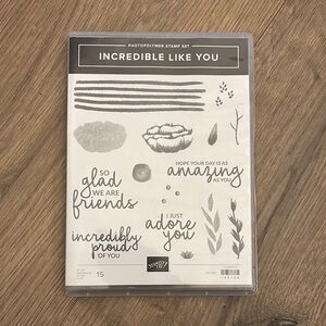 Stampin' Up! Incredible Like You Photopolymer Stamp Set - Black